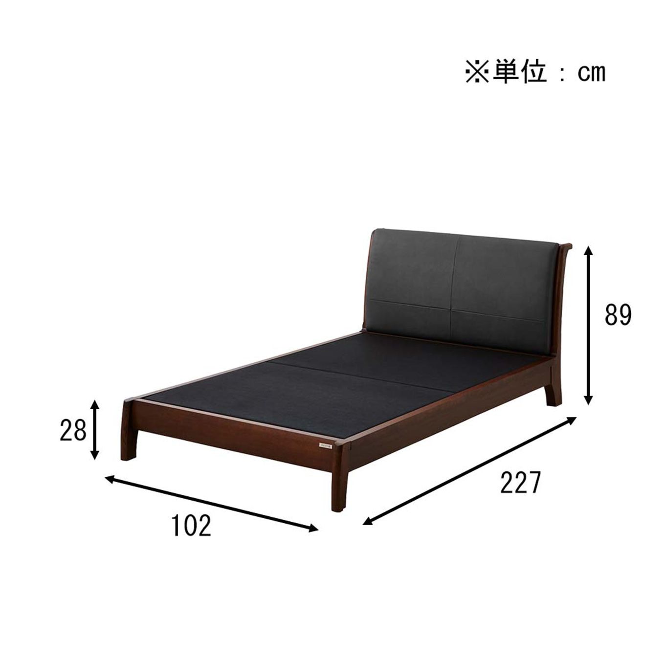 グリーン住宅ポイントシングル 本革 ベットフレーム(設置・組立て付き)イメージ
