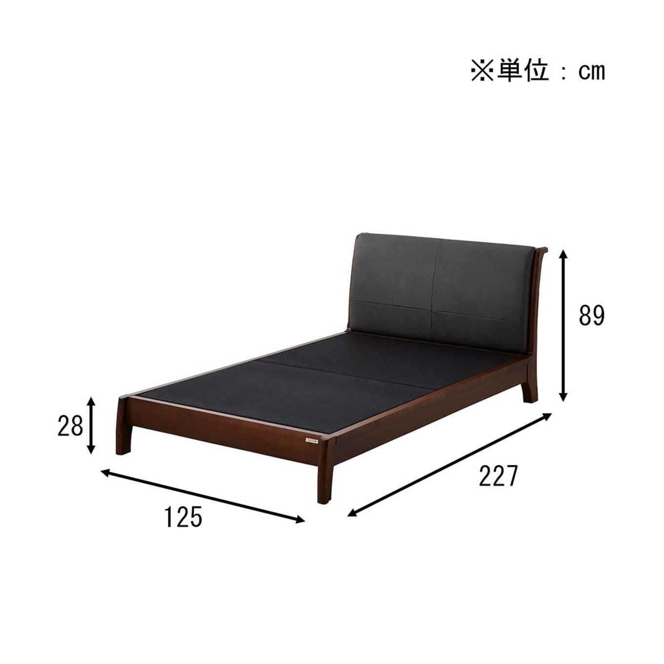 グリーン住宅ポイントセミダブル 本革 ベットフレーム(設置・組立て付き)イメージ