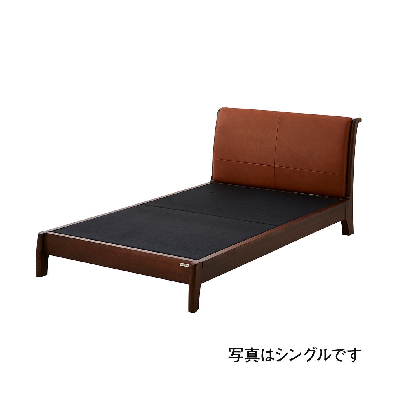 グリーン住宅ポイントセミダブル 本革 ポケットコイルマットレスセット(設置・組立て付き)イメージ