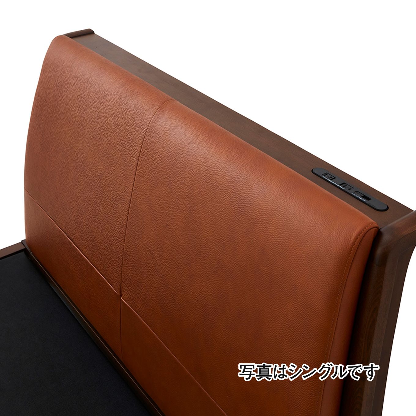 グリーン住宅ポイントダブル 本革 ポケットコイルマットレスセット(設置・組立て付き)イメージ