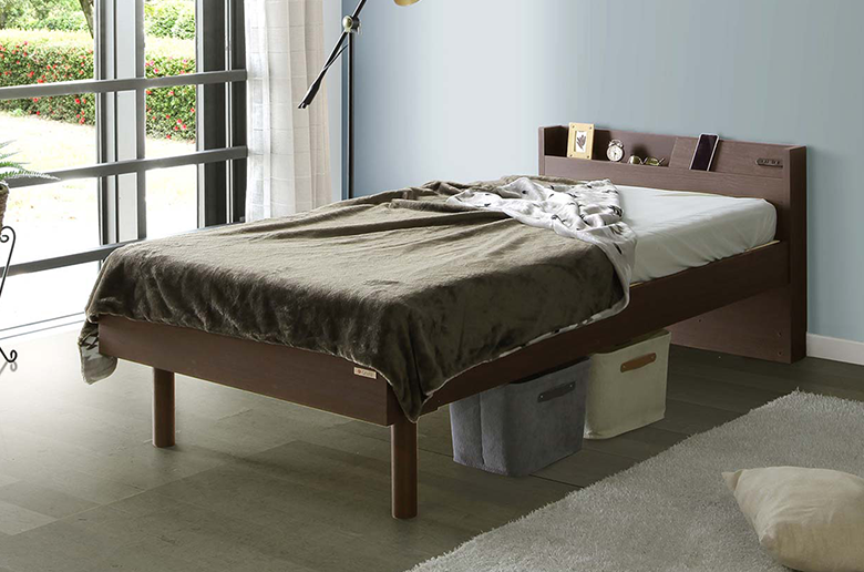 便利な高さ2段階調整
ハイタイプ時はベット下が有効的に活用できる