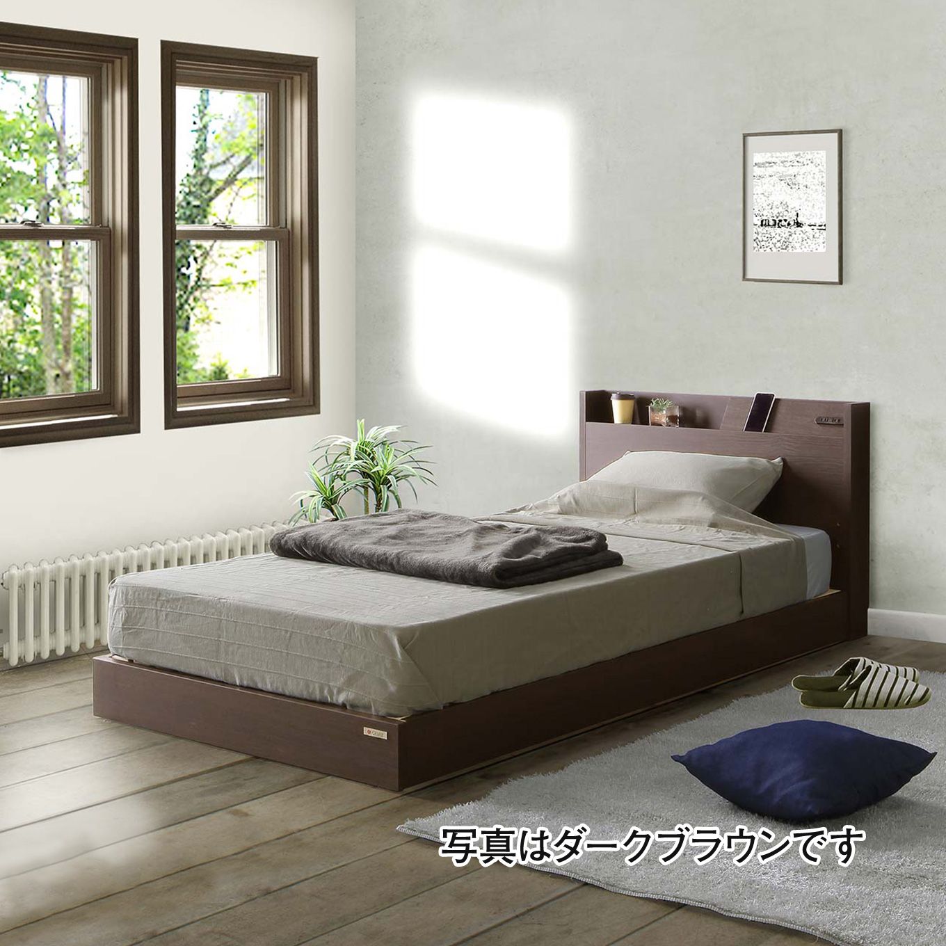 グリーン住宅ポイントシングル 高さ2段階調整 ポケットコイルマットレスセット(設置・組立て付き)イメージ