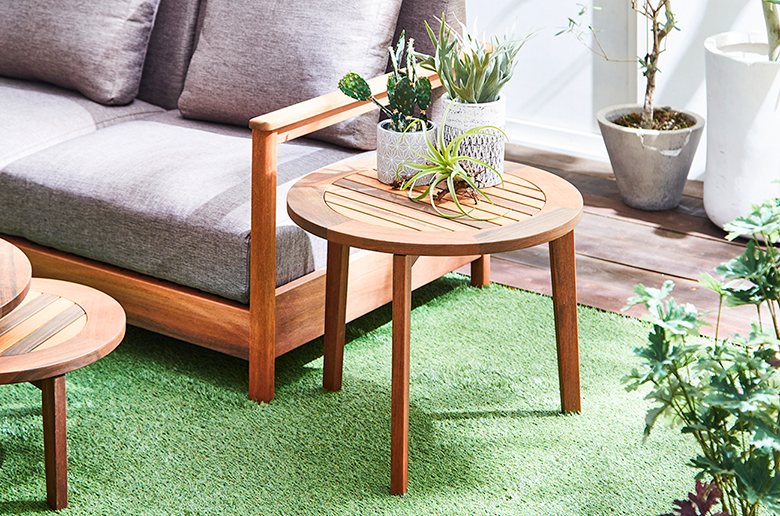 普段使いにちょうどいいコンパクトサイズ
耐久性・耐水性に優れたアピトン材を使用