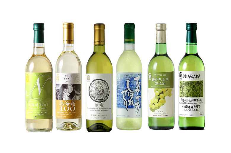 日本人の味覚に合うワインを目指した
「はこだてわいん」の白ワインを6本詰め合わせ