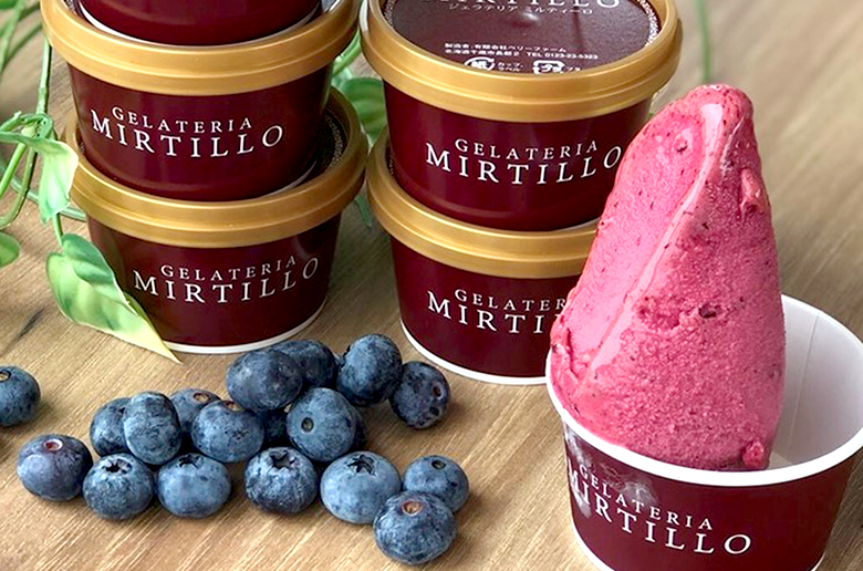 ブルーベリー本来の味わいが
ダイレクトに感じる事が出来るジェラート