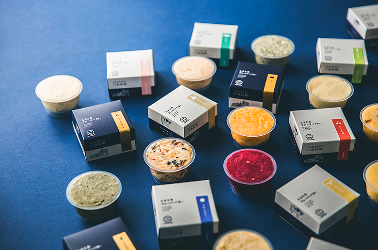 プレミアムなうにバター入り!
多数のメディアにも取り上げられている
川島旅館のフレーバーバター