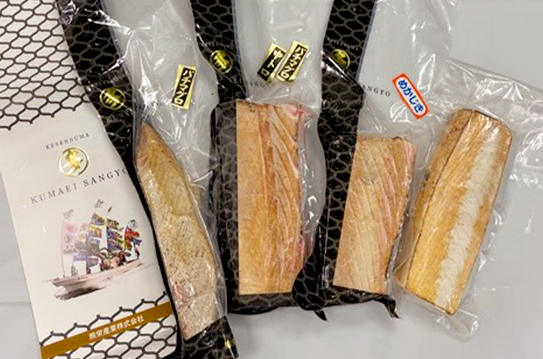 気仙沼沖で獲れた鮮魚を
特殊冷凍で旬の魚を高鮮度のままお届け