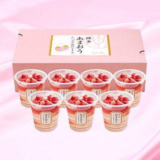 博多あまおう使用　たっぷり苺のアイス 7個