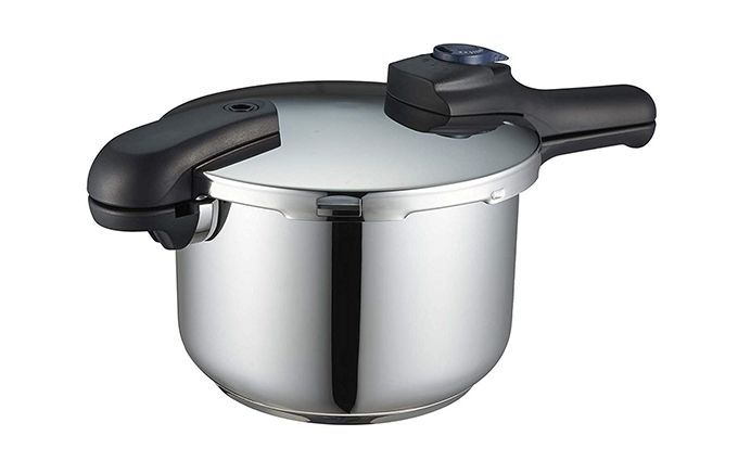 ３層底切り替え式圧力鍋　5.5Ｌ