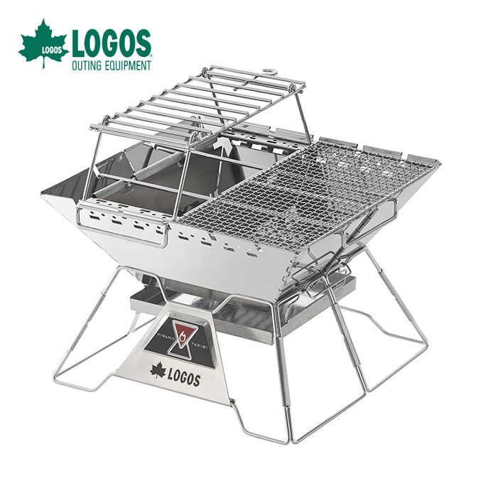 ロゴスの BBQコンロ・調理用具。LOGOS the ピラミッドTAKIBI L コンプリート