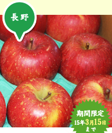 信州りんごの「サンふじ」のイメージ画像